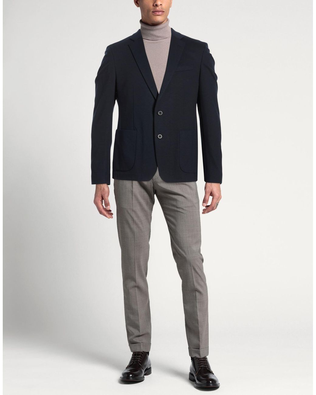 DIGEL Blue Midnight Blazer Viscose, Polyester, Elastane for men