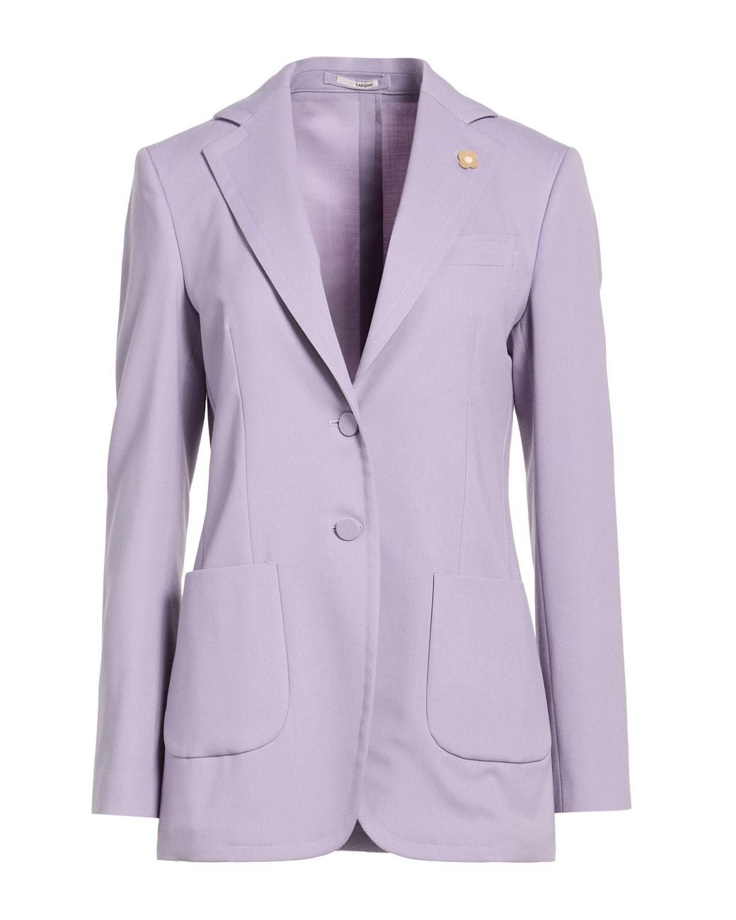 Lardini Purple Blazer Polyester, Wool, Elastane