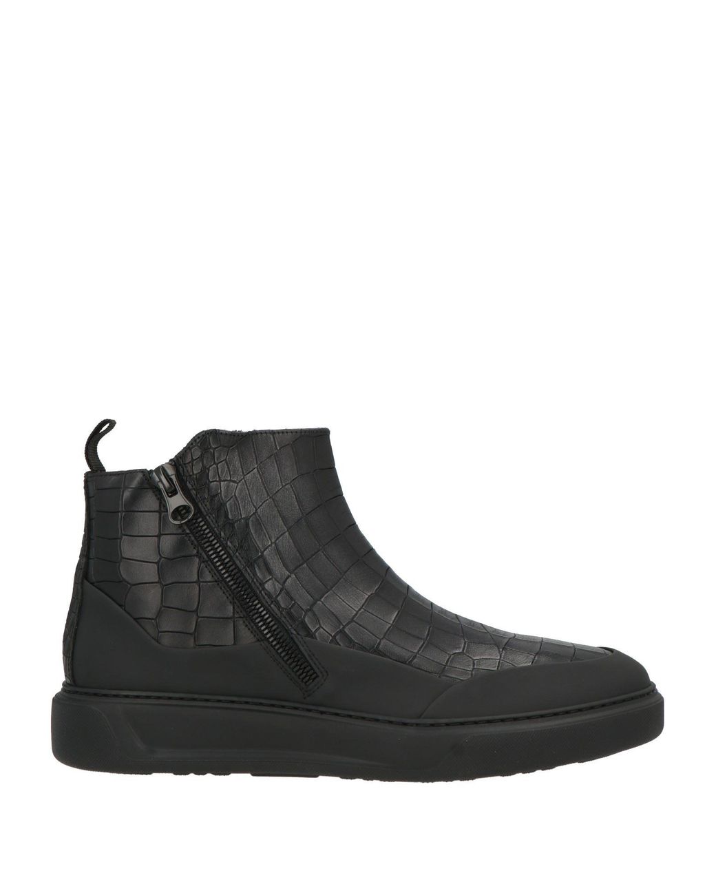 Giovanni Conti Black Ankle Boots for men