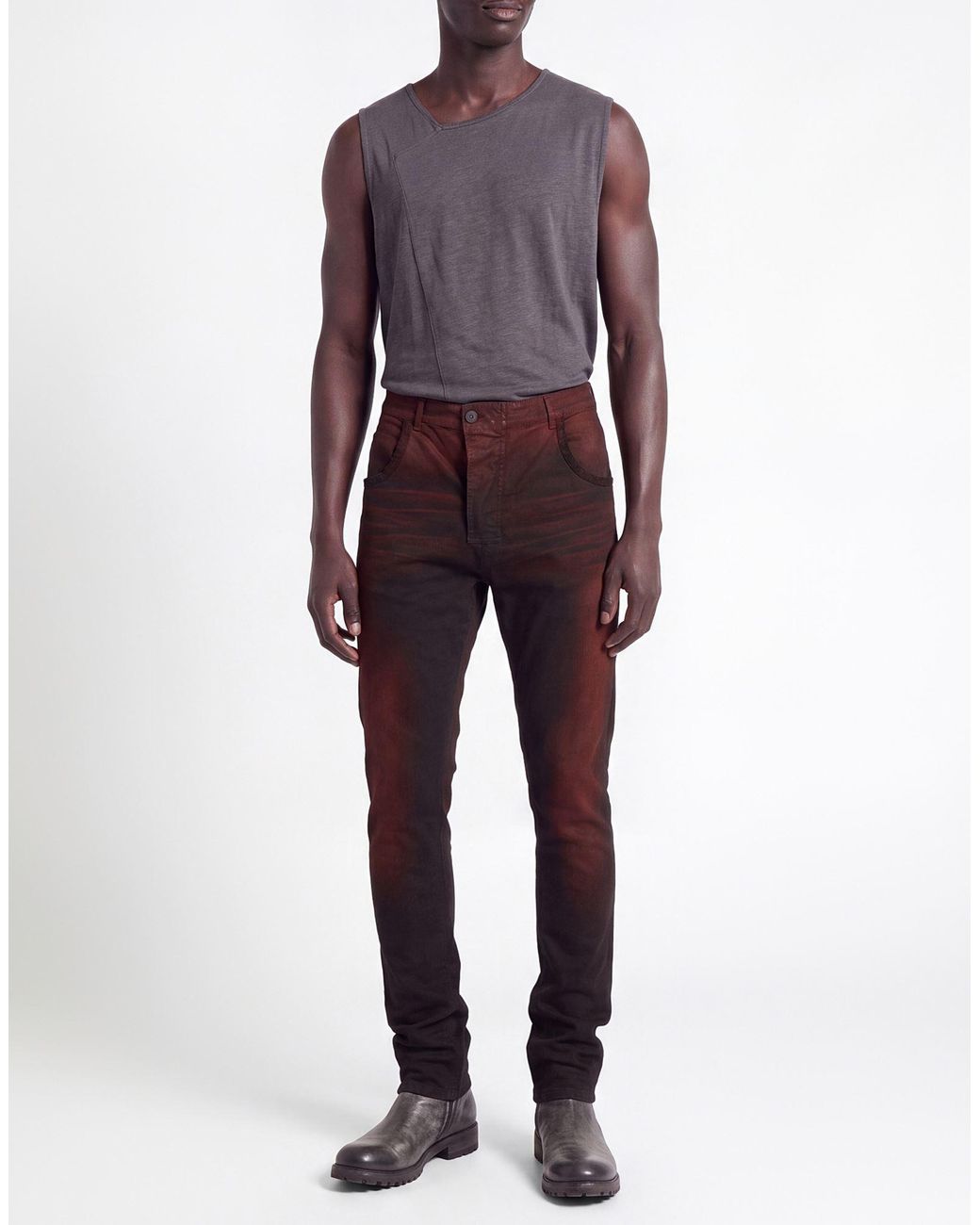 Nostrasantissima Gray Jeans for men