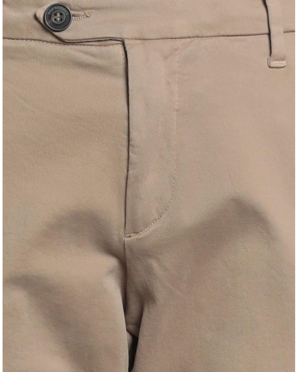 Roy Rogers Natural Sand Pants Cotton, Elastane for men