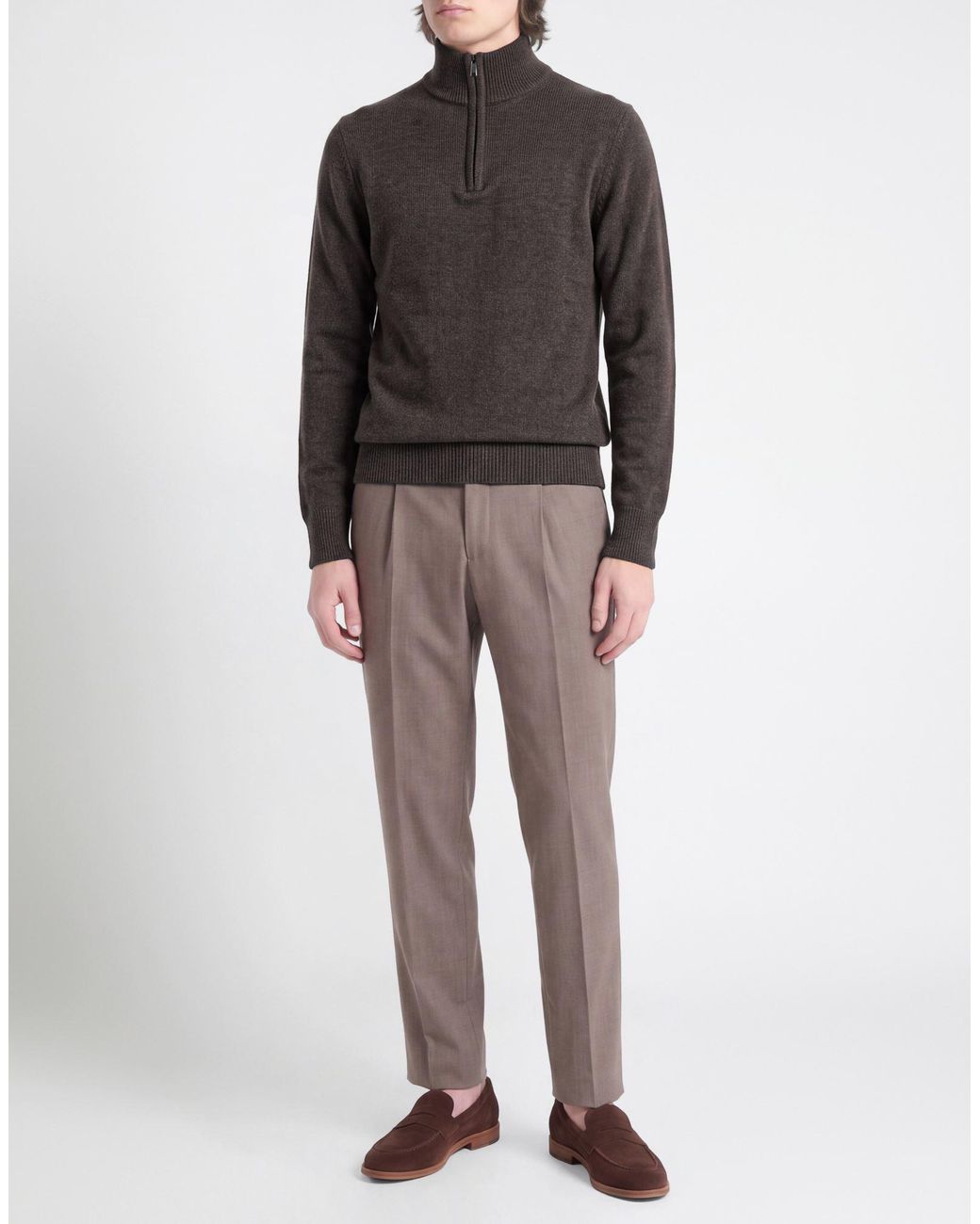 Aragona Gray Dark Sweater Cashmere for men