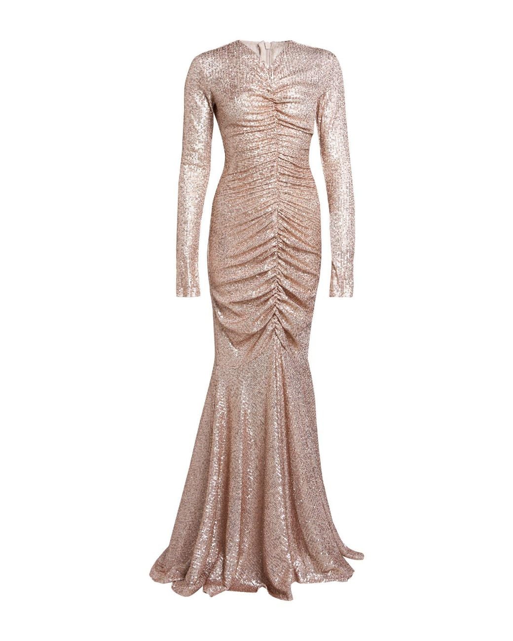 Norma Kamali Pink Maxi Dress Polyester, Elastane
