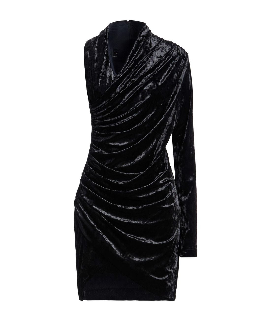 Pinko Black Mini Dress Polyester, Elastane