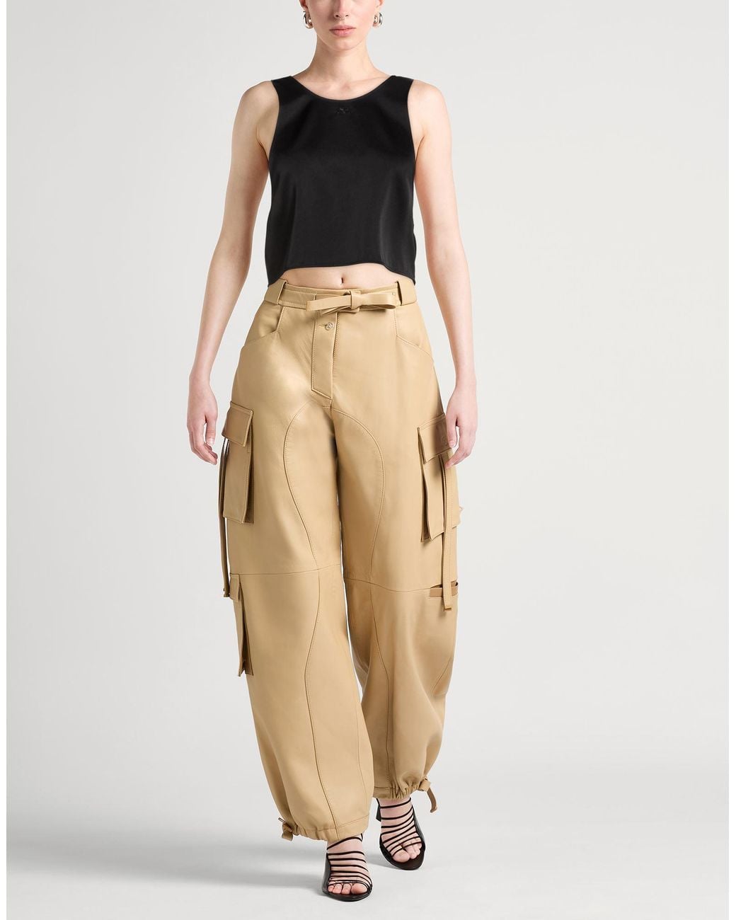 Courreges Black Top Acetate, Polyester, Polyamide, Elastane