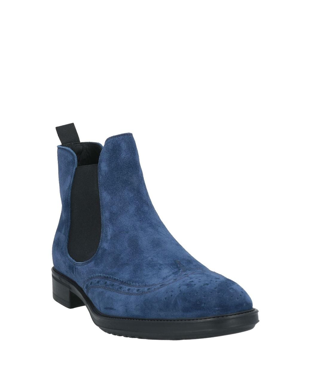 Doucal's Blue Ankle Boots Leather for men