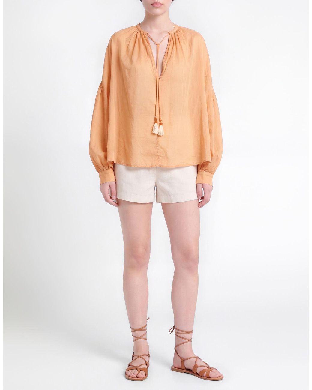 Ottod'Ame Natural Apricot Top Cotton, Silk