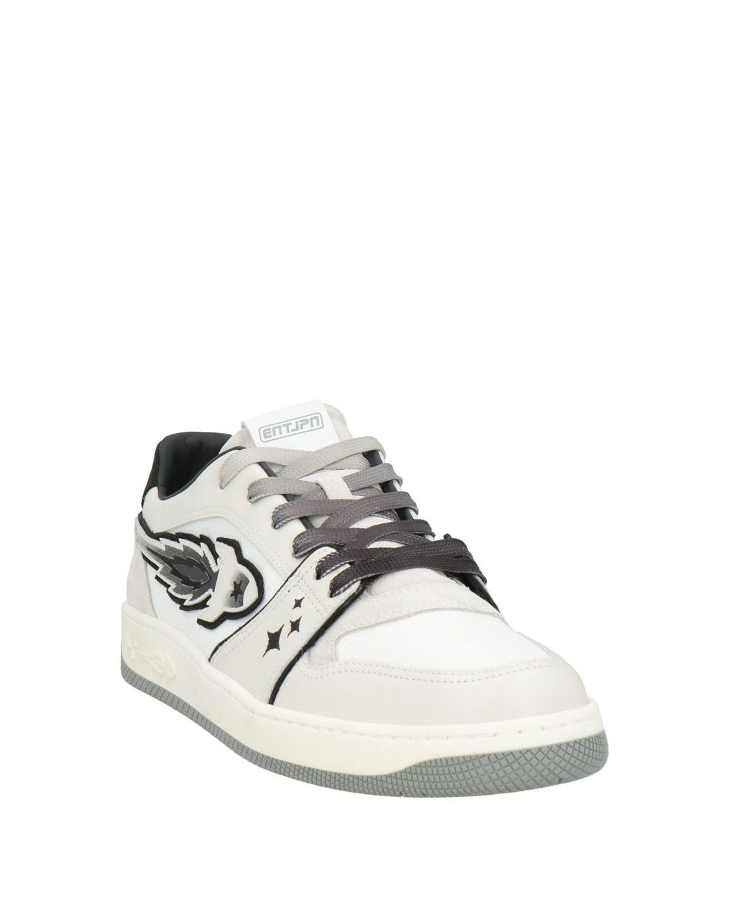 ENTERPRISE JAPAN White Sneakers Calfskin, Textile Fibers, Cow Leather for men