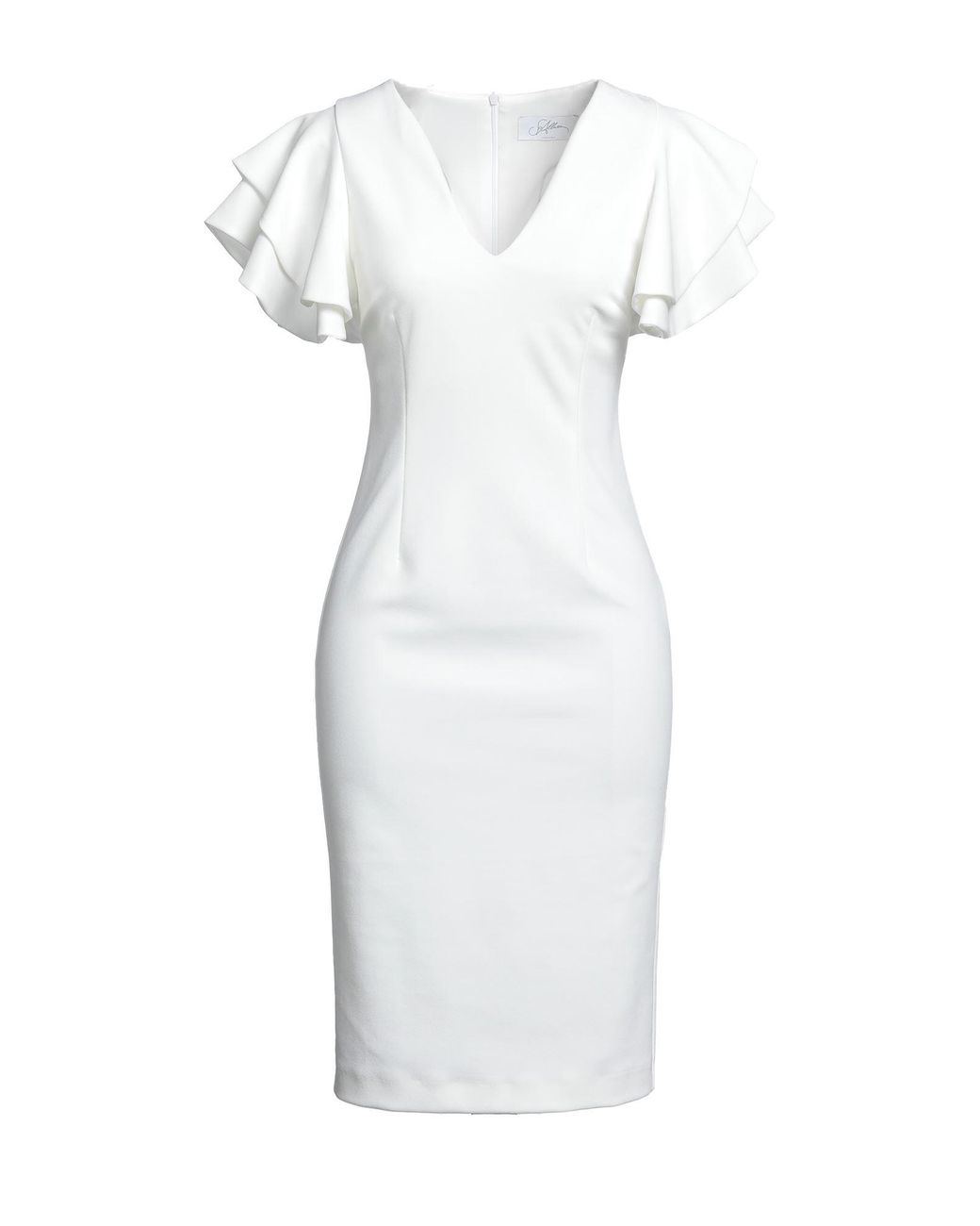 Soallure White Midi Dress