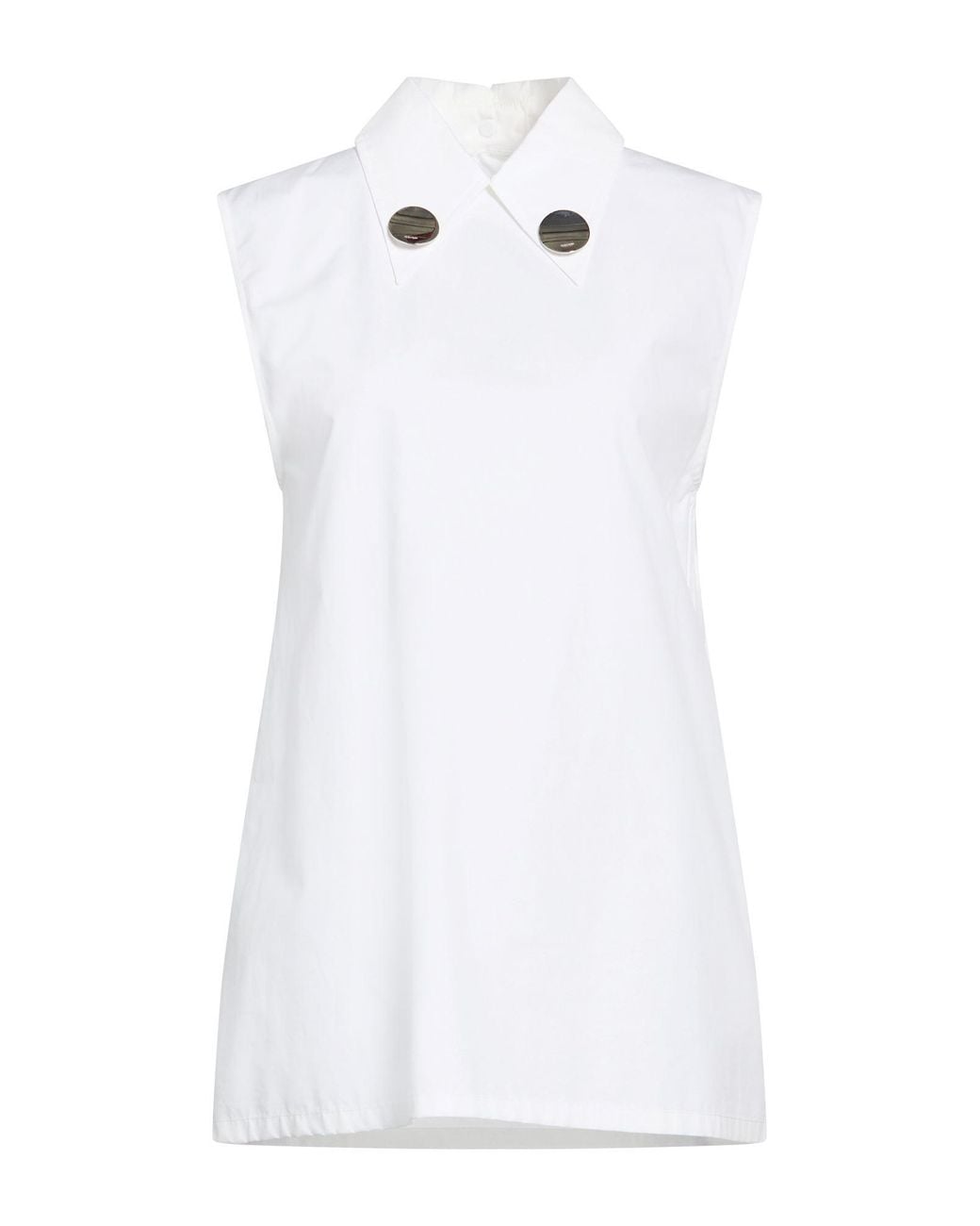 Jil Sander White Top Cotton