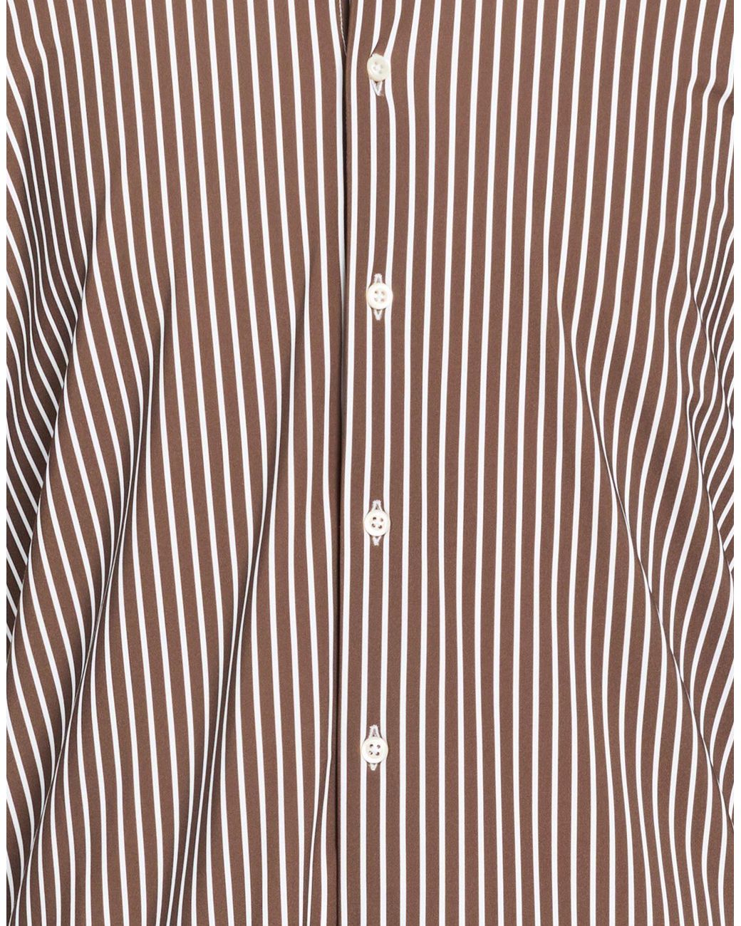 Ghirardelli Brown Shirt Polyamide, Elastane for men