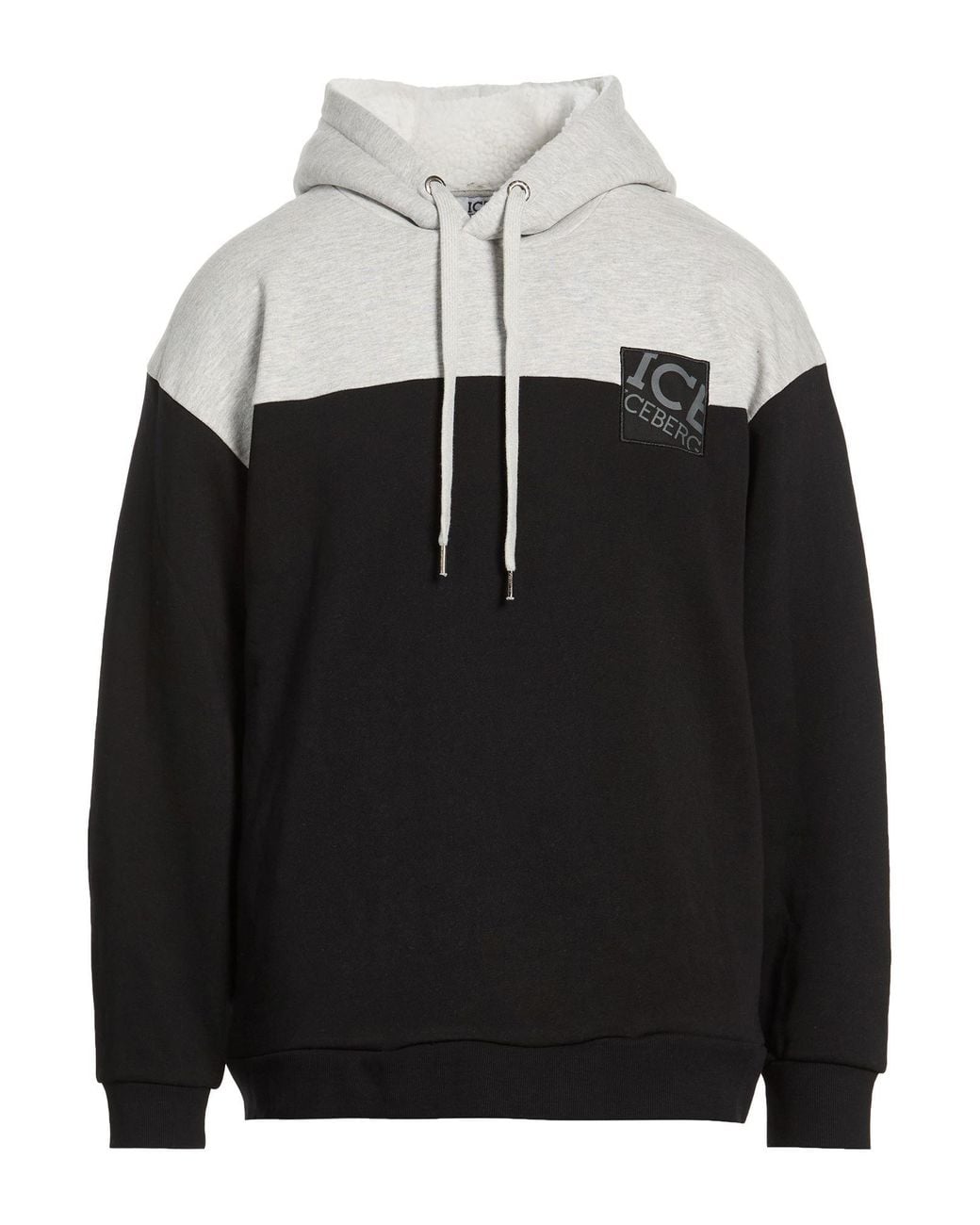 Ice Iceberg Black Sweatshirt Cotton, Polyester for men