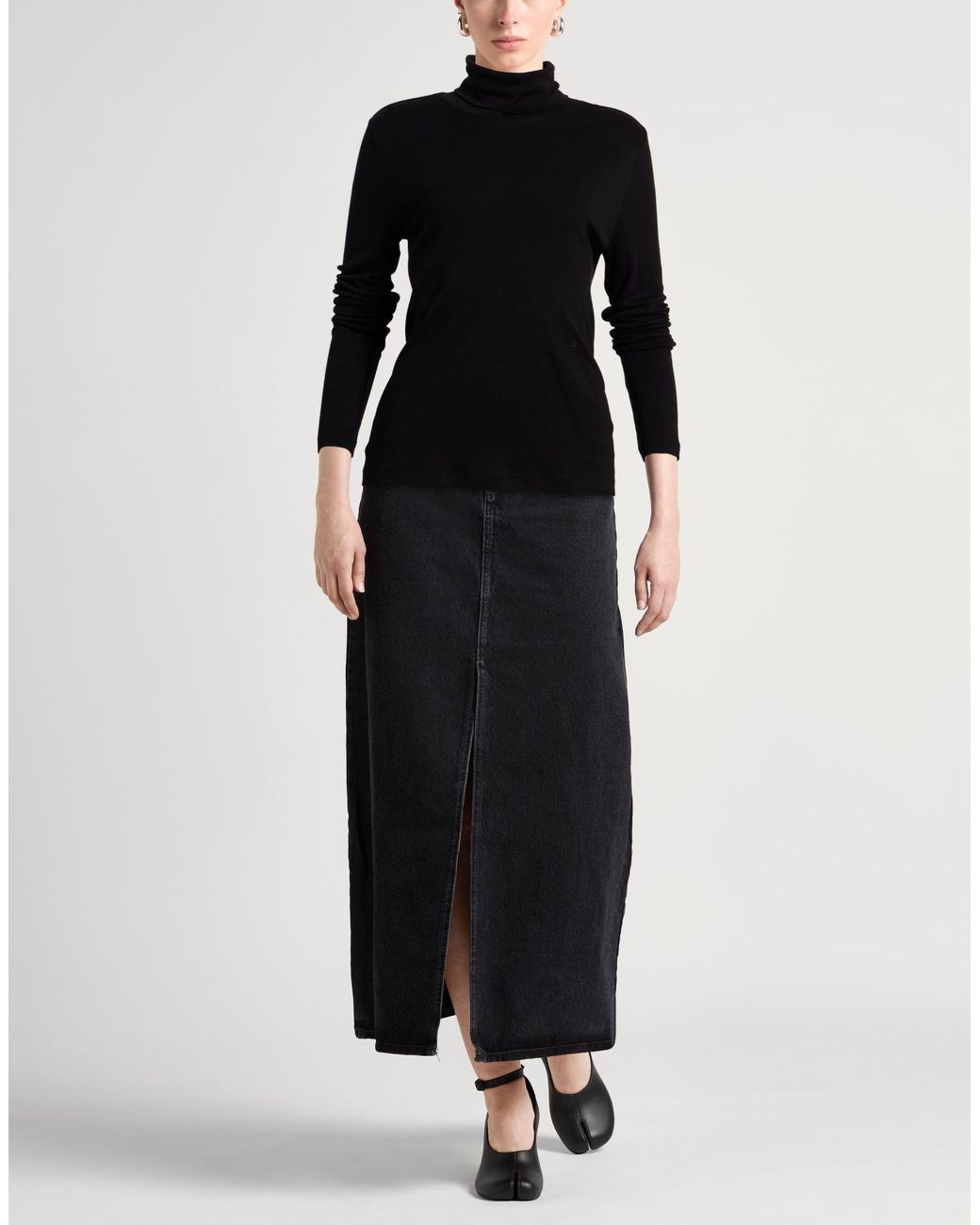 Helmut Lang Black T-Shirt Pima Cotton, Modal