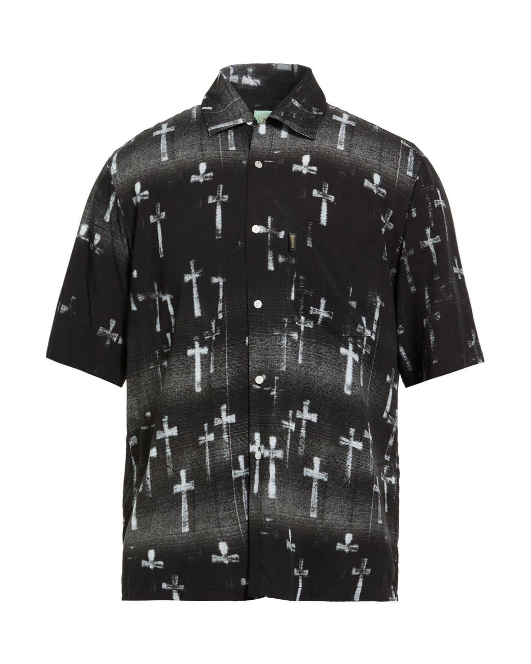 Aries Black Shirt Viscose for men