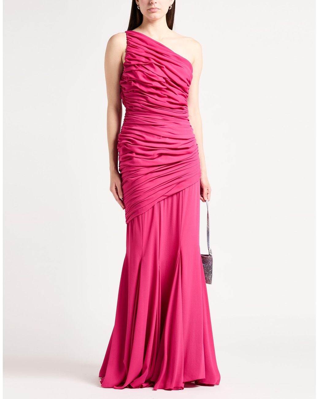 GIUSEPPE DI MORABITO Pink Fuchsia Maxi Dress Pes