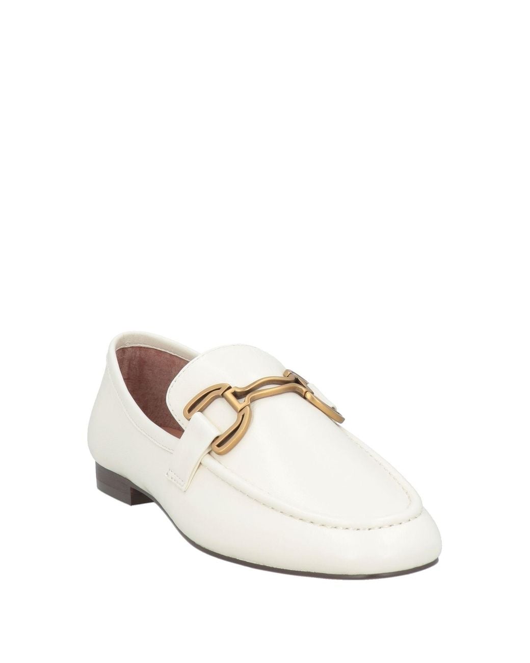 Bibi Lou White Loafers Leather