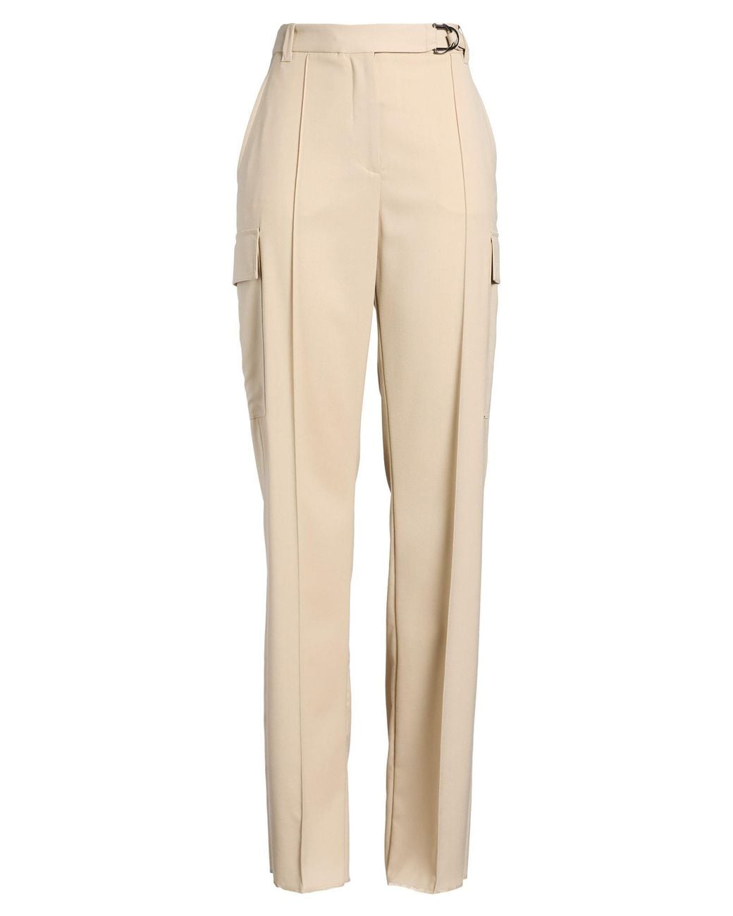 Barbara Bui Natural Pants Polyester, Wool, Elastane
