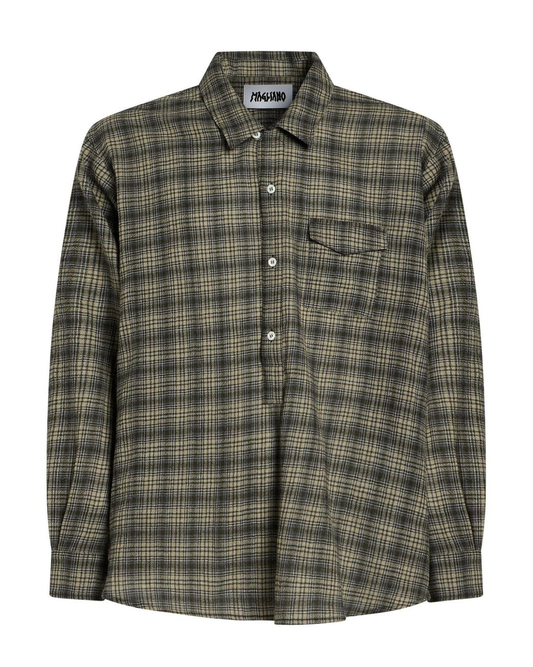 Magliano Green Khaki Shirt Virgin Wool for men