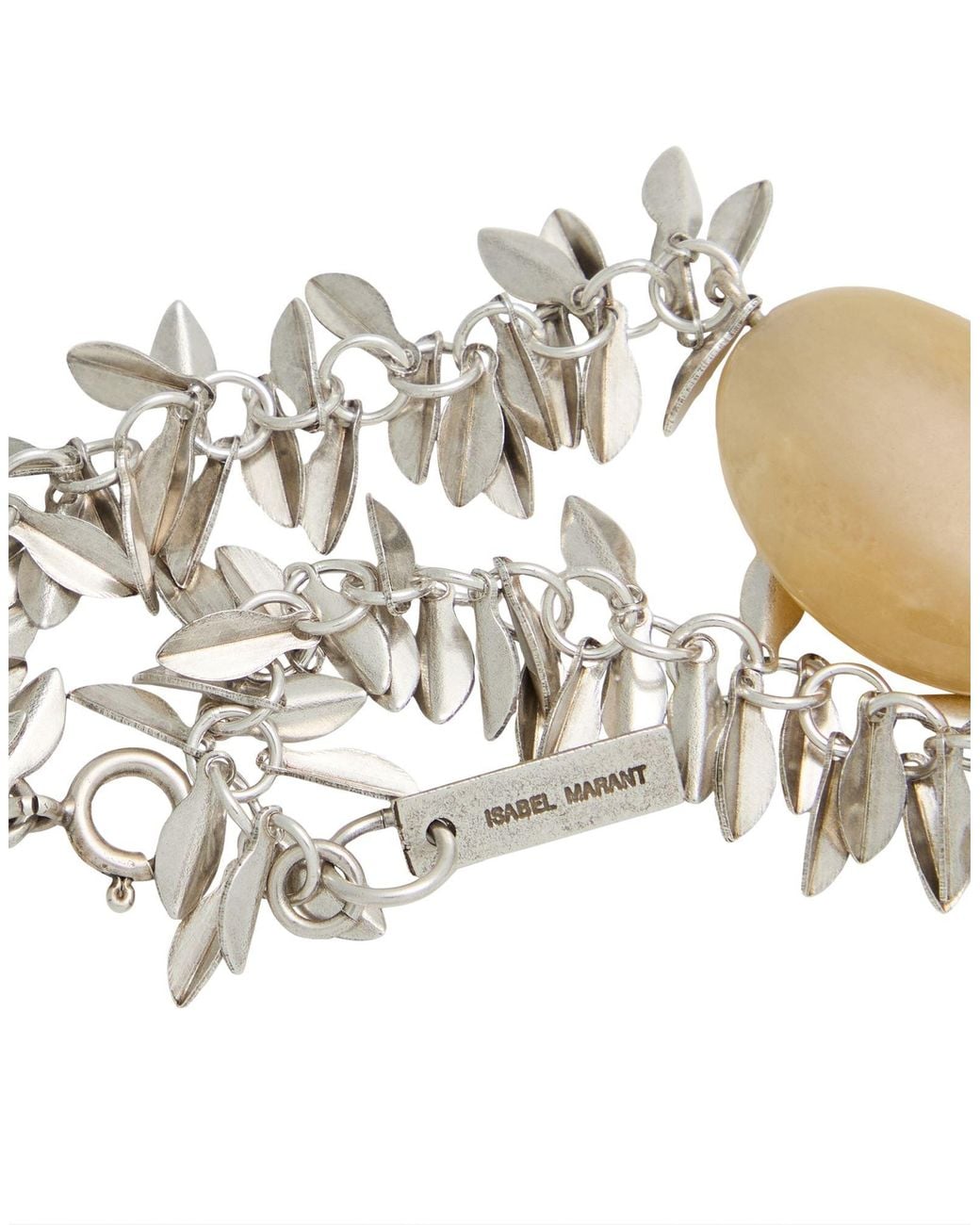 Isabel Marant White Bracelet Metal, Stone