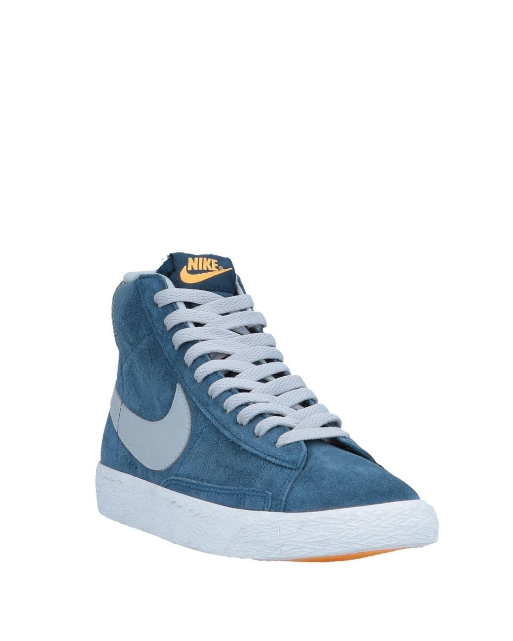 nike blue suede high tops