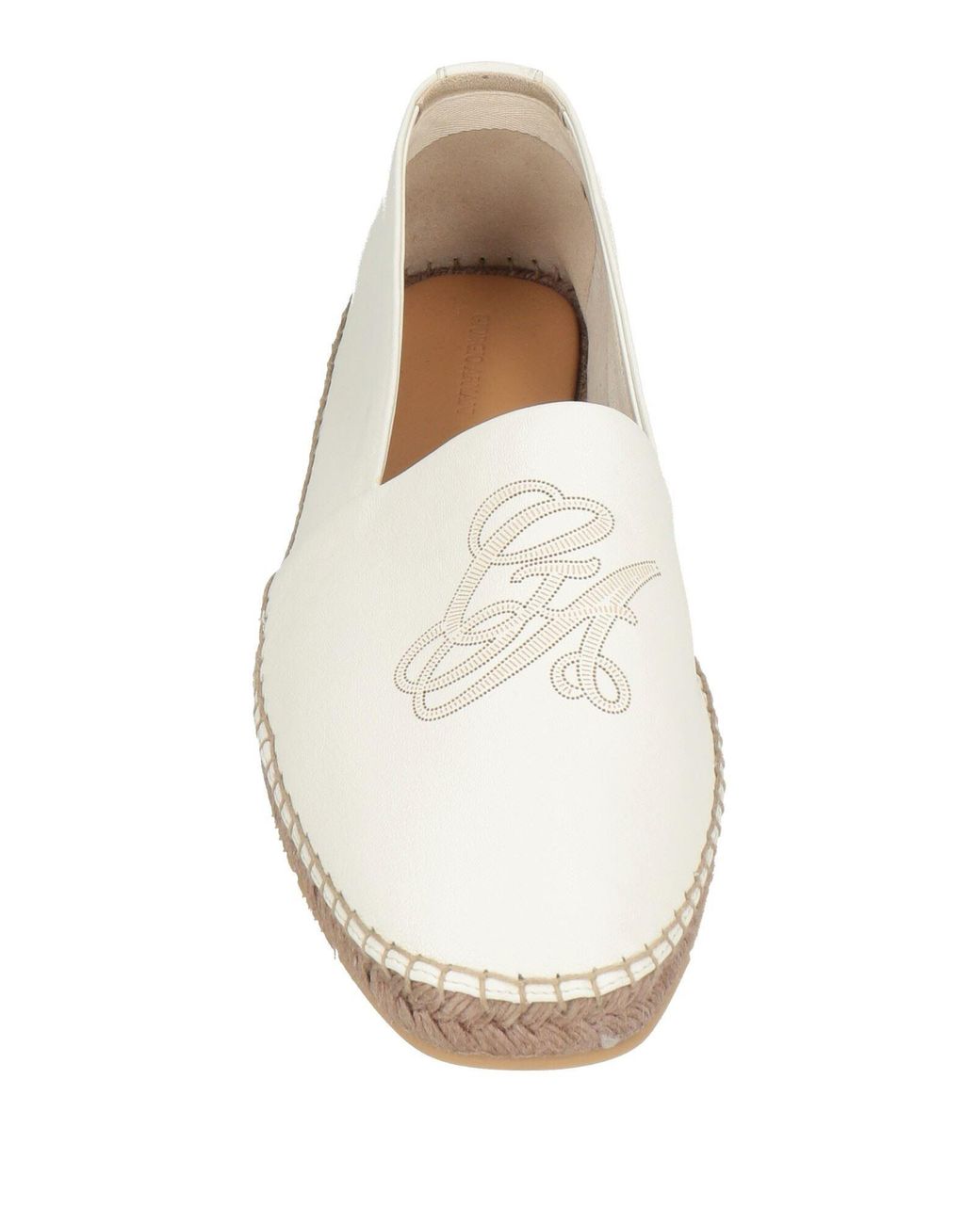 Giorgio Armani White Loafers Lambskin for men