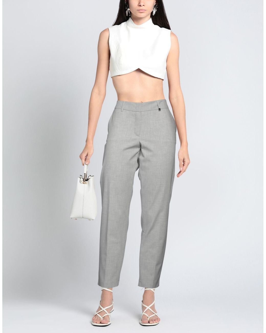 RAFFAELLO ROSSI Gray Trouser