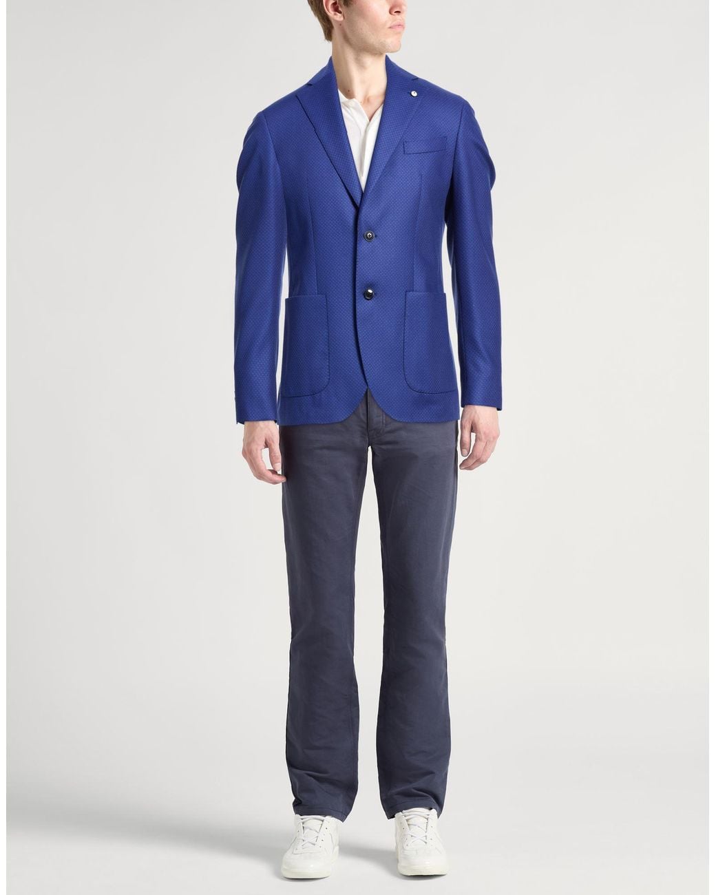 L.b.m. 1911 Blue Blazer Wool for men