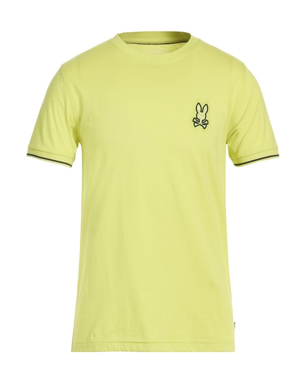 Psycho Bunny Yellow T-Shirt Pima Cotton for men