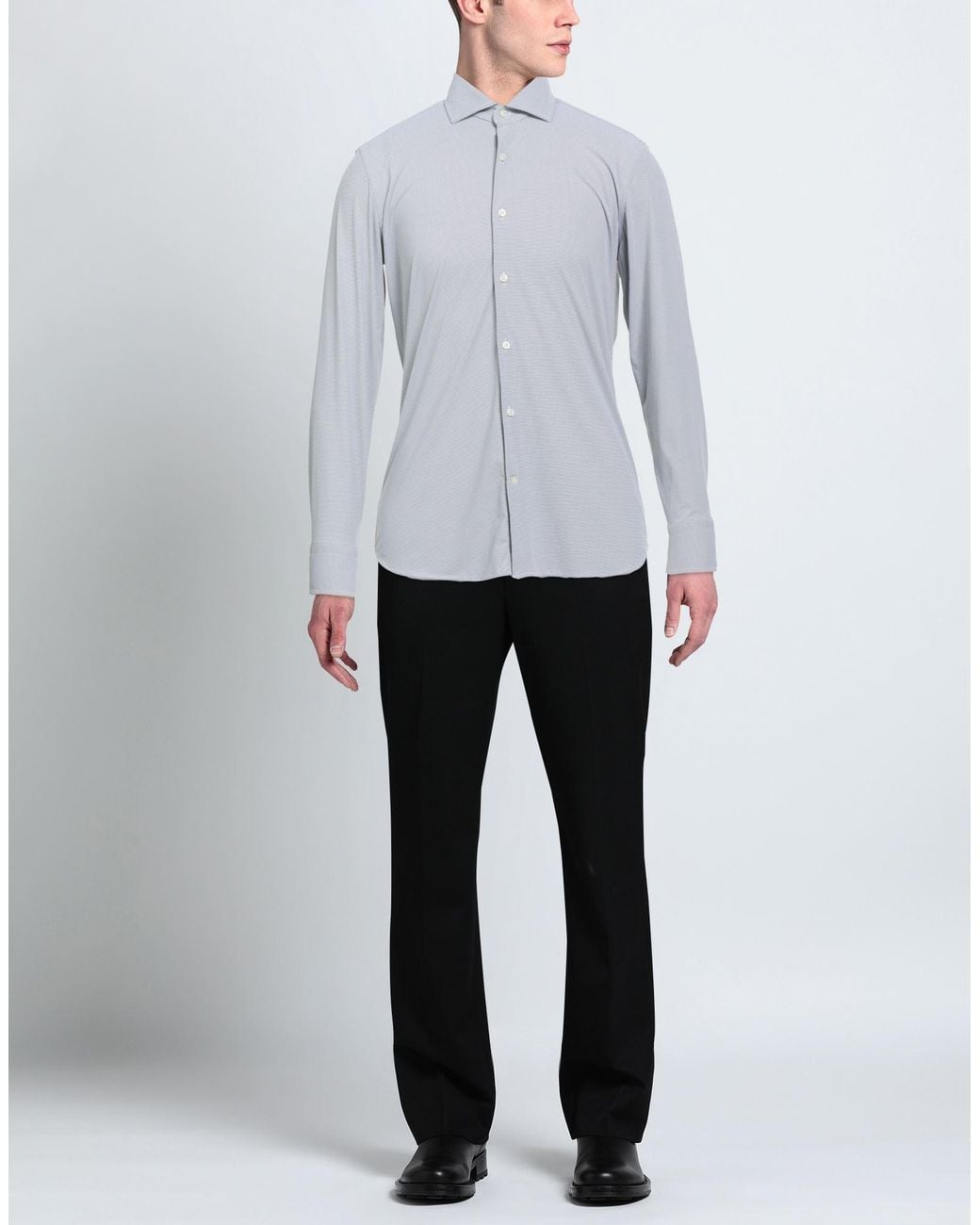 Ghirardelli Blue Shirt Polyamide, Elastane for men