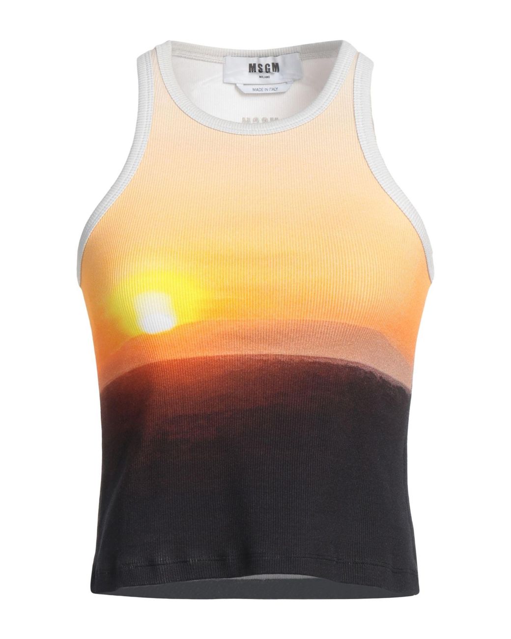 MSGM Orange Tank Top