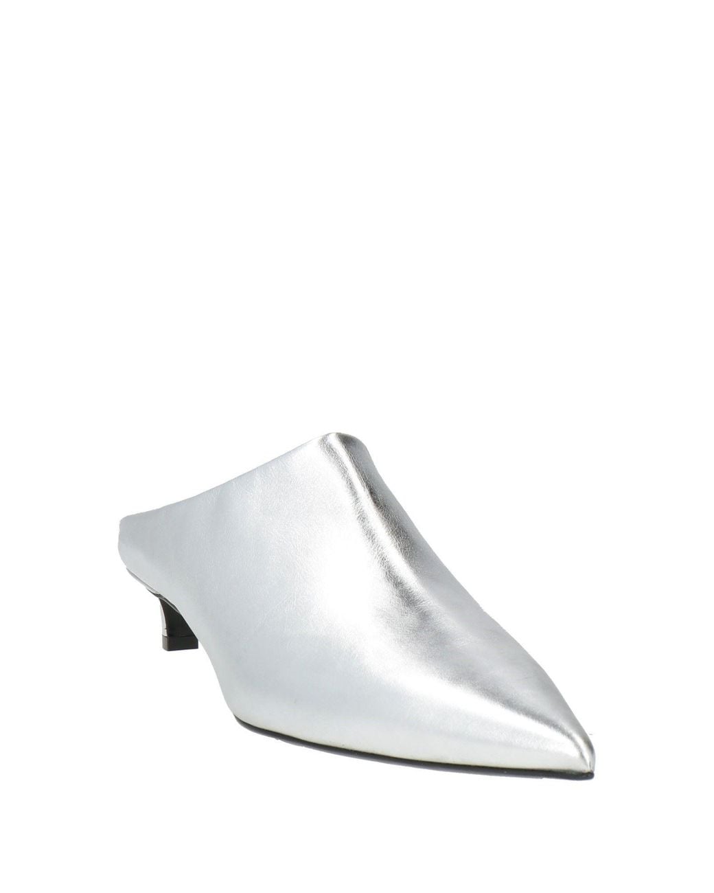 Jil Sander White Mules & Clogs