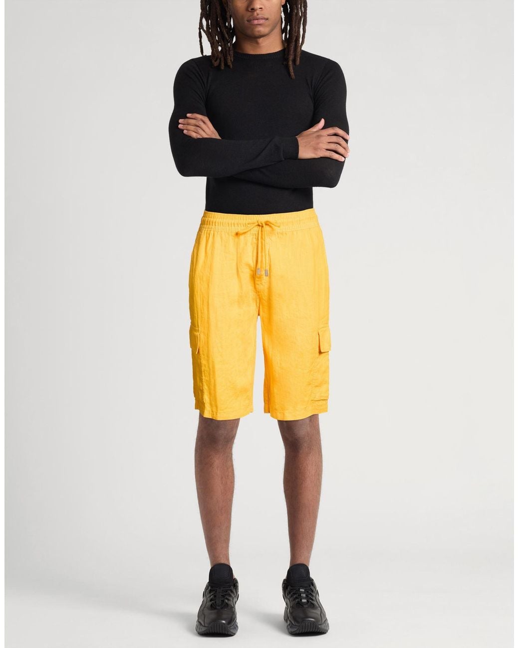 Vilebrequin Yellow Shorts & Bermuda Shorts Linen for men
