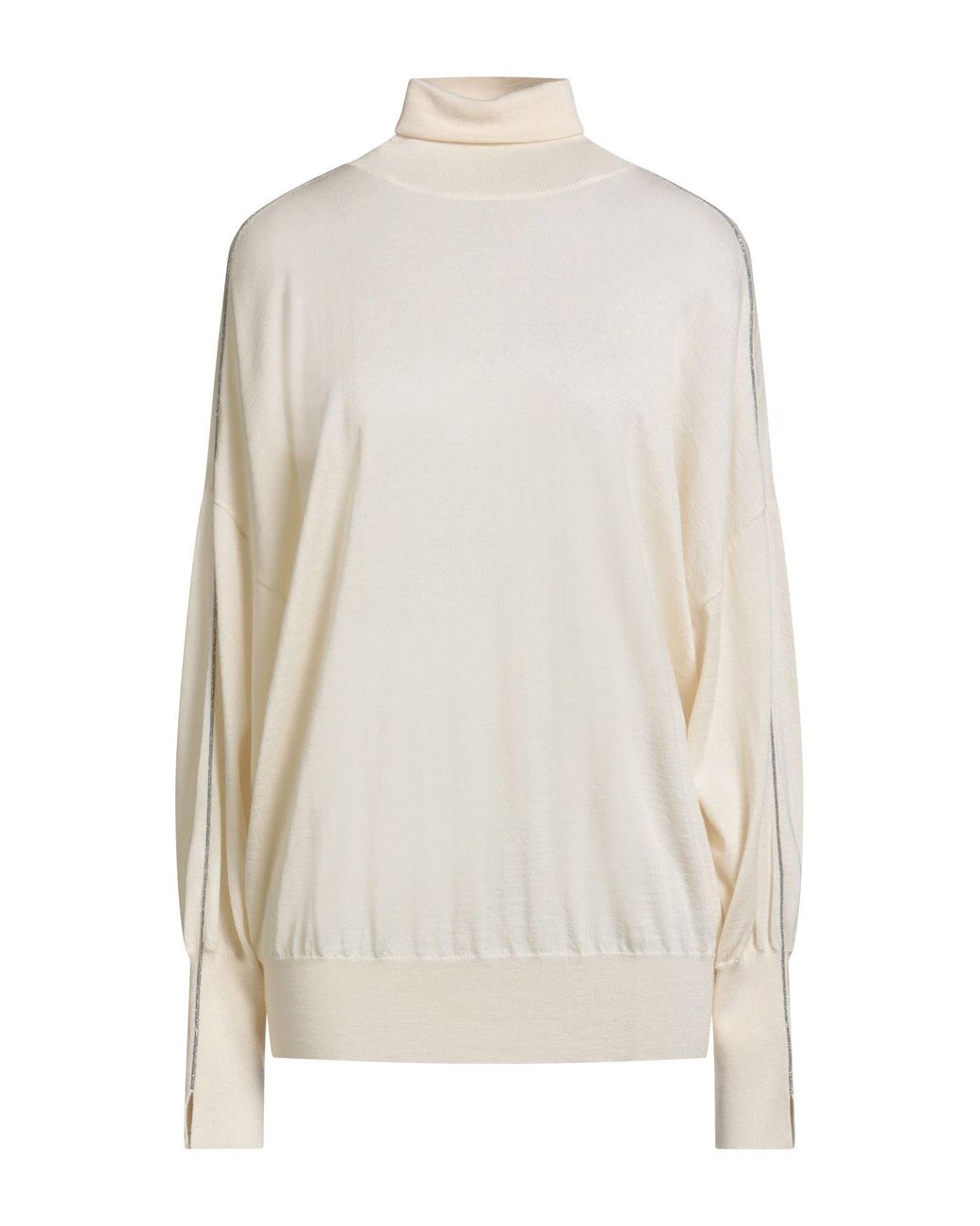 Brunello Cucinelli White Turtlenecks