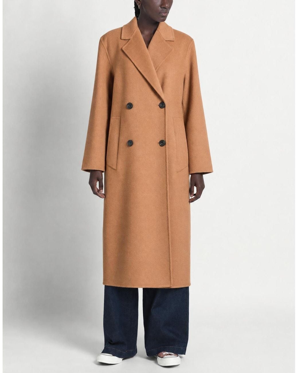 BRERAS Milano Brown Coat Wool, Polyester