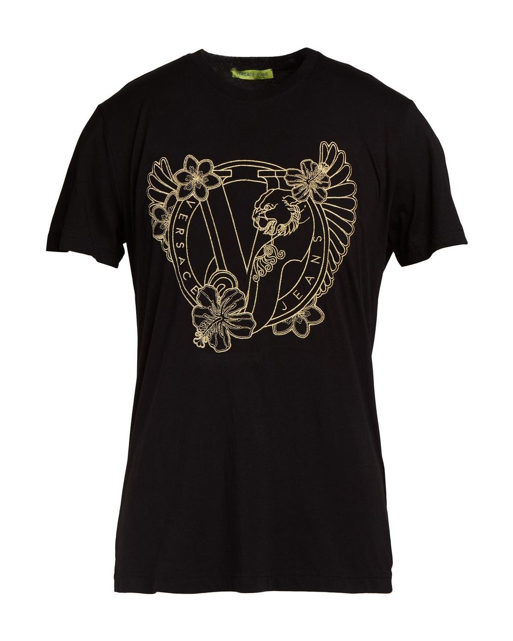 Versace Jeans Black T-Shirt Cotton for men