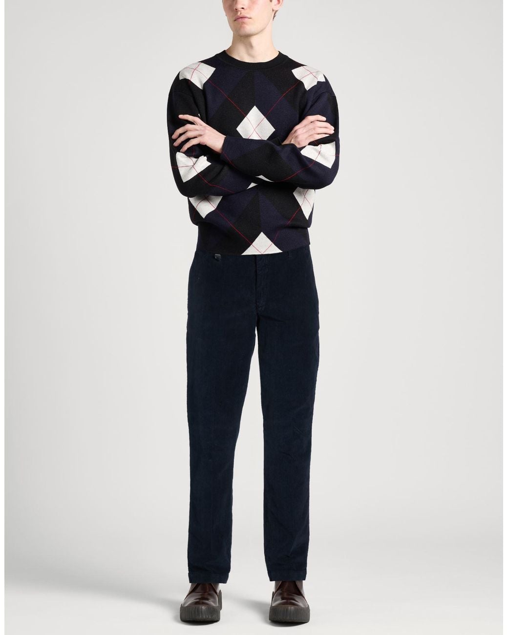 Barbati Blue Midnight Pants Cotton, Elastane for men