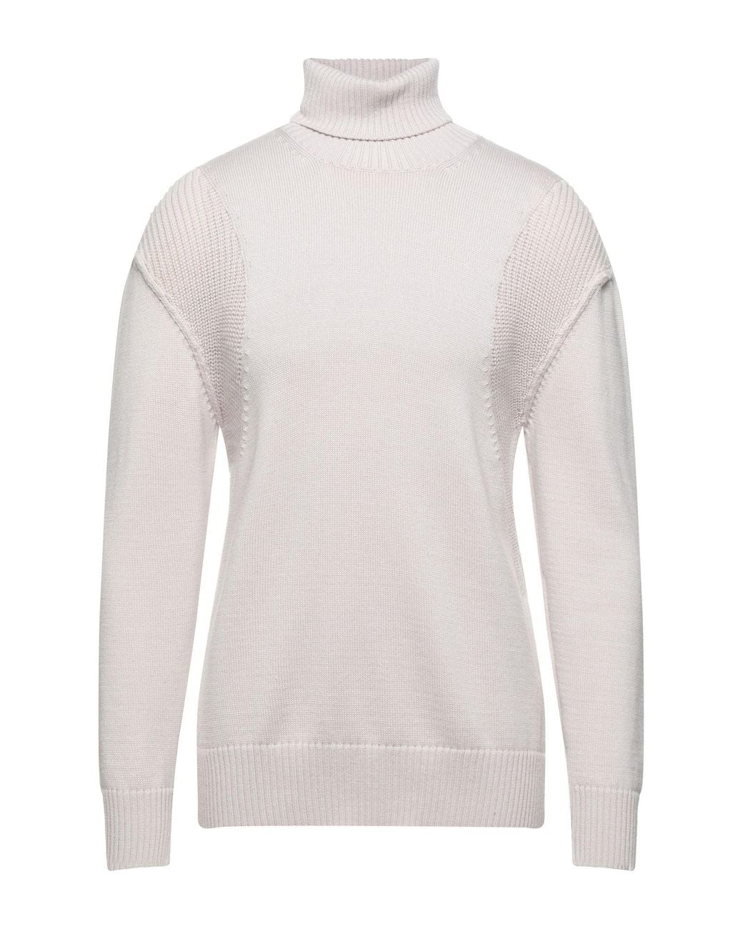 Paolo Pecora White Turtleneck Virgin Wool for men
