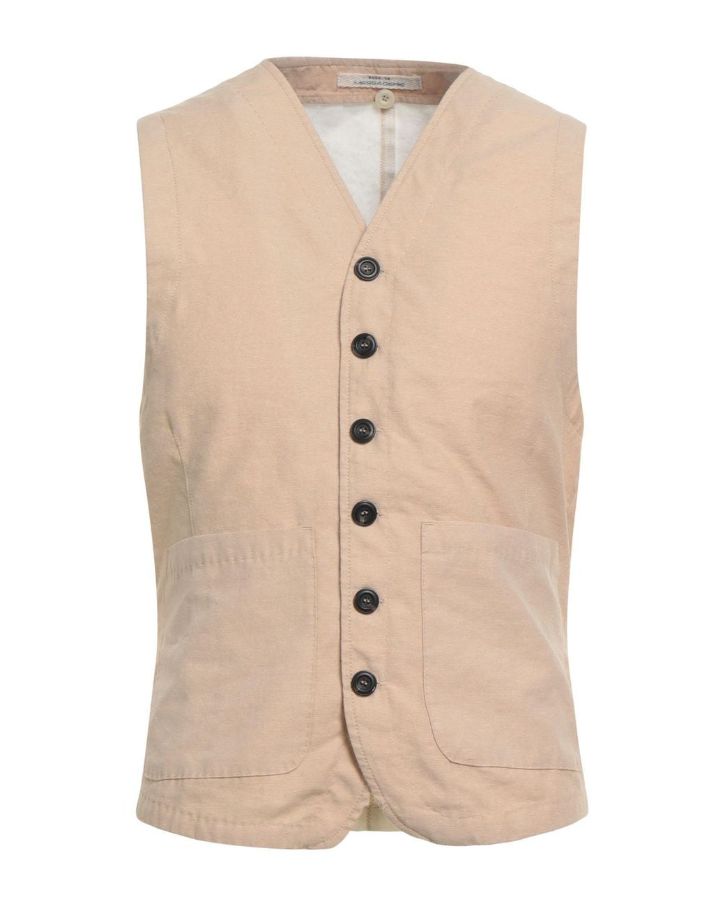 Messagerie Natural Patrizio Piscaglia Tailored Vest Cotton, Polyester for men