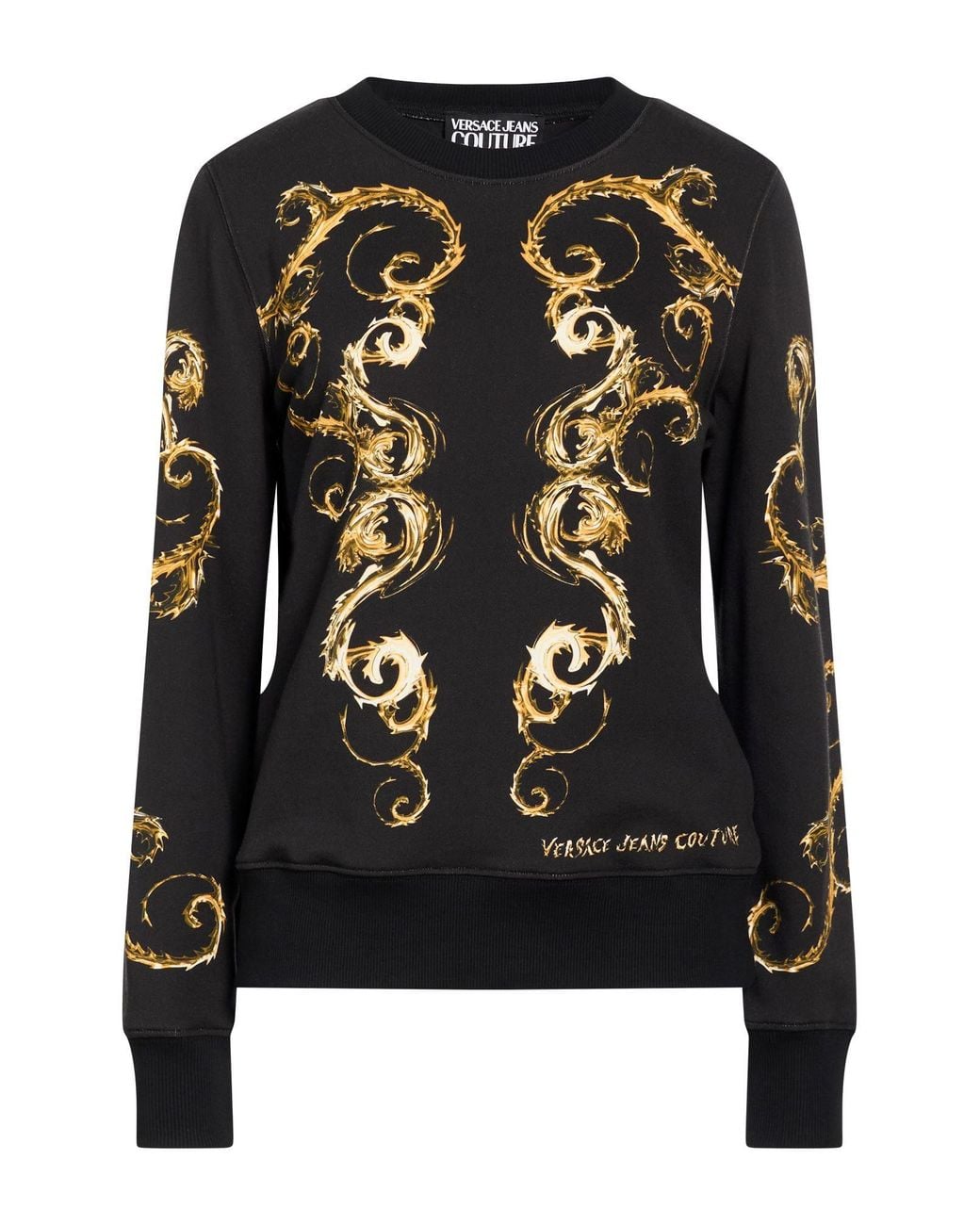 Versace Jeans Couture Black Sweatshirt Cotton