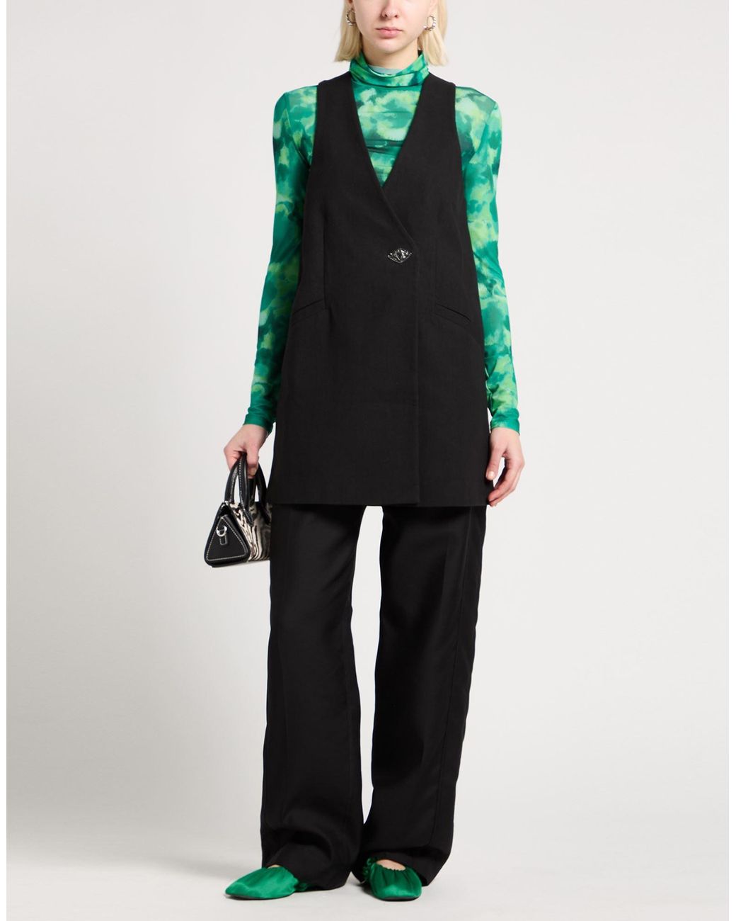 Ganni Black Waistcoat