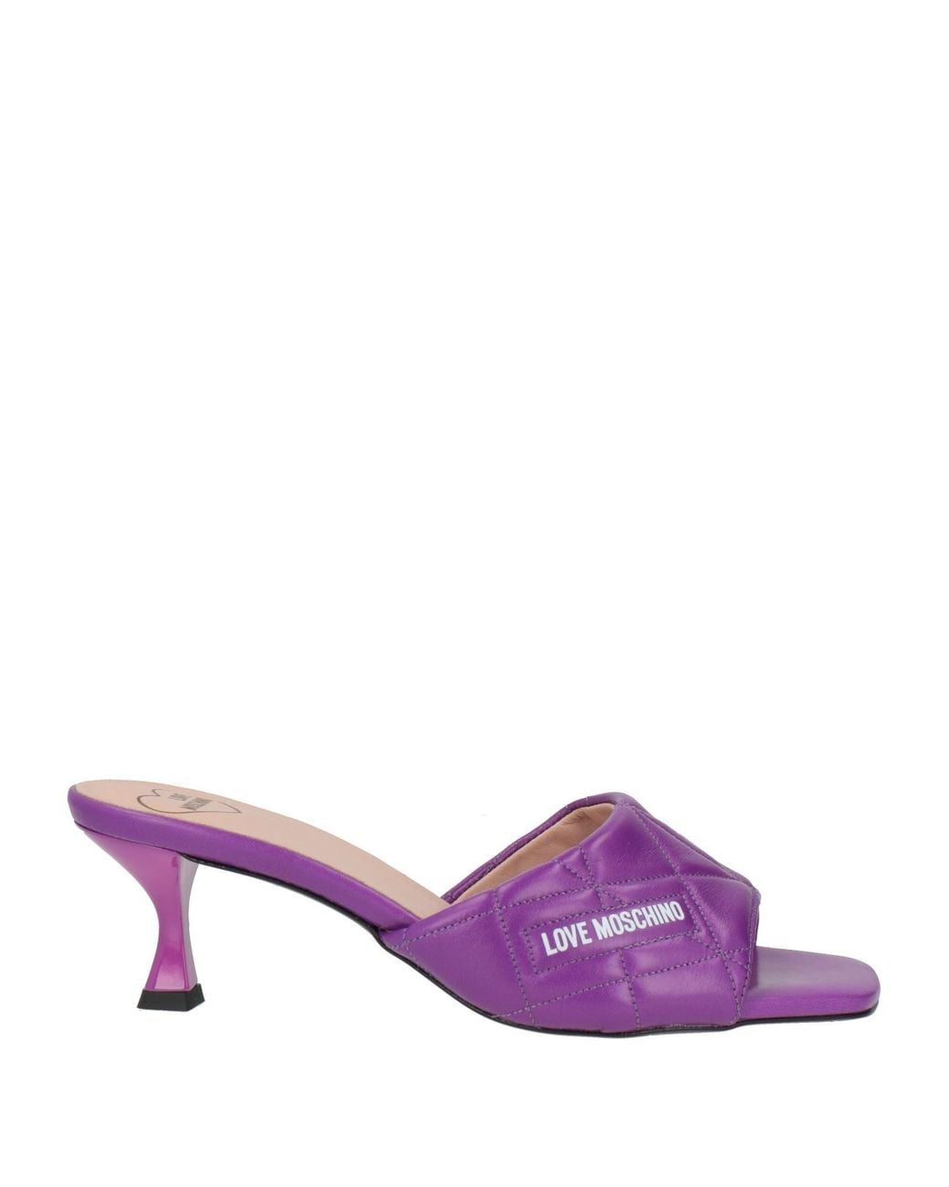 Love Moschino Purple Sandals Leather