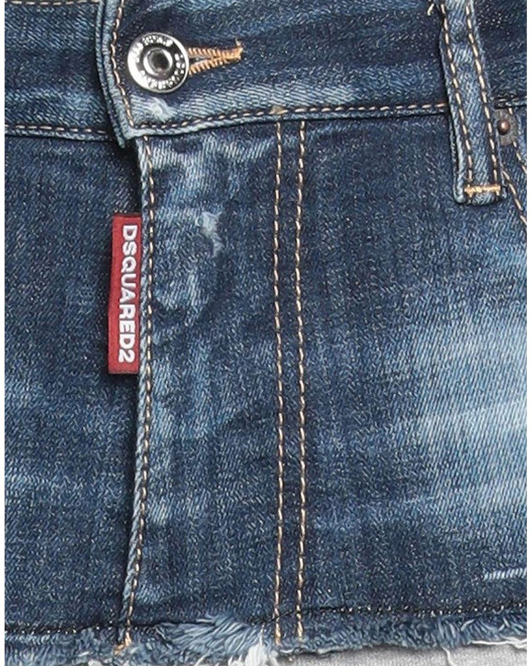 DSquared² Blue Pants Cotton, Elastane