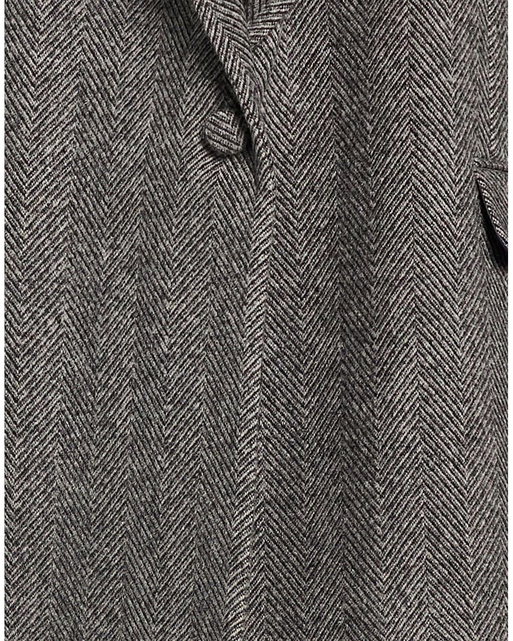 MARSĒM Gray Blazer Wool, Polyamide