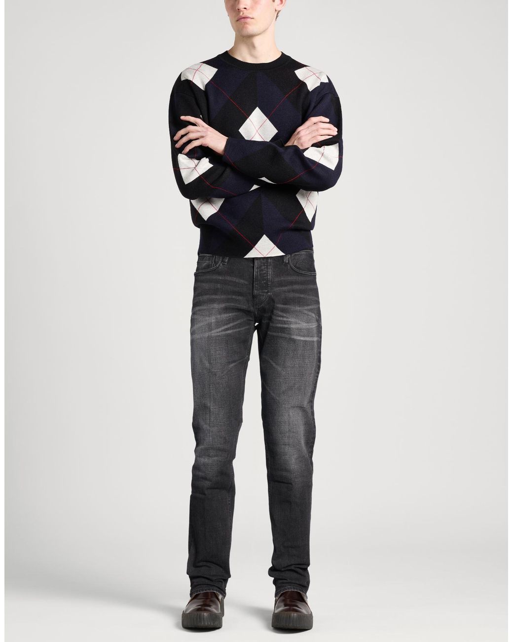 Emporio Armani Gray Jeans for men