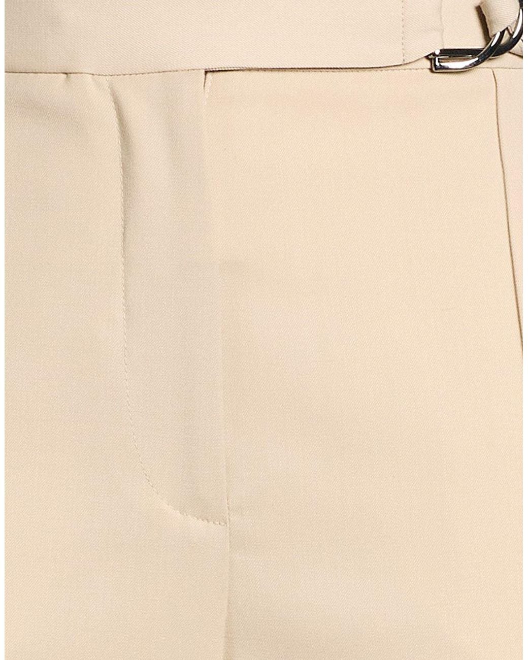 Barbara Bui Natural Pants Polyester, Wool, Elastane