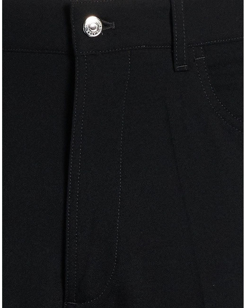 Second Layer Black Pants Wool for men