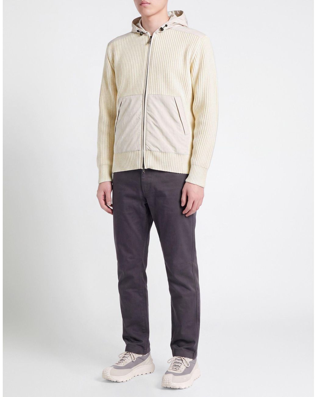 Paul & Shark White Cream Jacket Virgin Wool, Nylon for men