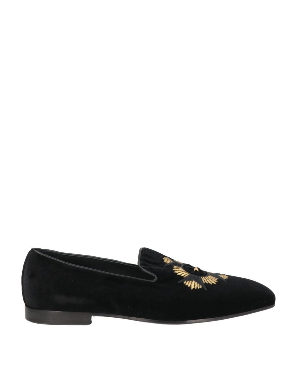 Giovanni Conti Black Loafers Textile Fibers for men