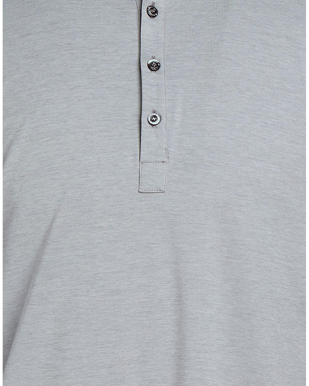 Moorer Gray Light Polo Shirt Cotton, Elastane, Polyamide for men