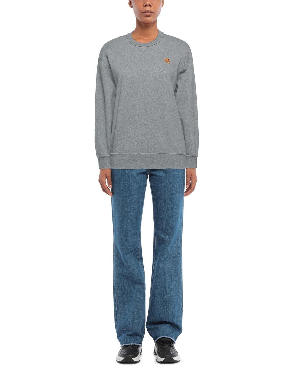 KENZO Gray Sweatshirt Cotton, Elastane